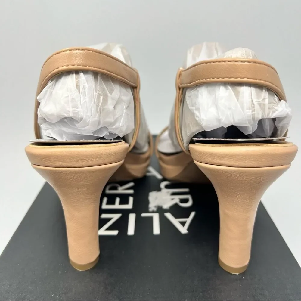 Elegant Tan Strappy Heels - Picture 7 of 10
